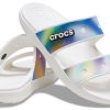 Crocs Classic värikkäät Unisex moniväriset valkoiset sandaalit 207771-94S Crocs Classic värikkäät Unisex moniväriset valkoiset sandaalit 207771-94S