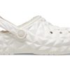 Crocs Classic vuoratut geometriset puukengät ”valkoinen” 210069-100