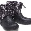 Crocs Classic vuoratut Neo Puff Tie Dye Boots ”Black White” 207328-001