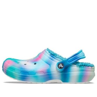Crocs Classic vuoratut solarisoidut puukengät ”White Blue Aqua” 207560-4SU Crocs Classic vuoratut solarisoidut puukengät ”White Blue Aqua” 207560-4SU