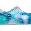 Crocs Classic vuoratut solarisoidut puukengät ”White Blue Aqua” 207560-4SU