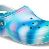 Crocs Classic vuoratut solarisoidut puukengät ”White Blue Aqua” 207560-4SU