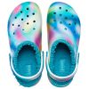 Crocs Classic vuoratut solarisoidut puukengät ”White Blue Aqua” 207560-4SU