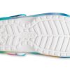 Crocs Classic vuoratut solarisoidut puukengät ”White Blue Aqua” 207560-4SU