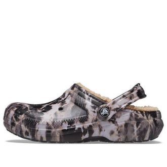 Crocs Classic vuoratut valkaisuväripuukengät ”Black White beige” 207299-001