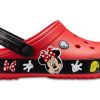 Crocs Crocband Cartoon Mikki Hiiri kulutusta kestävät Unisex Red Black Sandaalit ”Red Black” 204936-90H