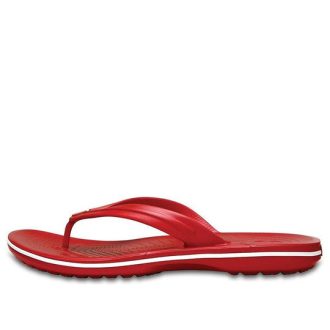 Crocs Crocband Flip Flops ”Punainen valkoinen” 11033-6FT