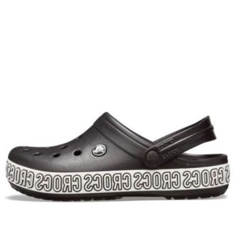 Crocs Crocband Logo Mania Beach Mustat sandaalit 205914-066 Crocs Crocband Logo Mania Beach Mustat sandaalit 205914-066