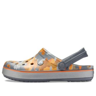 Crocs Crocband painetut sandaalit musta oranssi naamiointi ”Black Orange” 205834-02Q Crocs Crocband painetut sandaalit musta oranssi naamiointi ”Black Orange” 205834-02Q