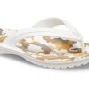 Crocs Crocband painetut varvastossut ”White Tan” 205943-94S