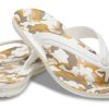 Crocs Crocband painetut varvastossut ”White Tan” 205943-94S