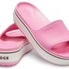 Crocs Crocband Platform Slide paksupohjaiset vaaleanpunaiset tossut 205631-6QF