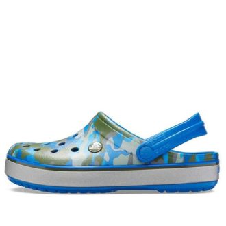 Crocs Crocband Printed Sandaalit Siniset Camouflage Unisex 205834-4JU Crocs Crocband Printed Sandaalit Siniset Camouflage Unisex 205834-4JU