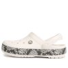Crocs Crocband Snake Print puukengät ”White Black” 206380-13T