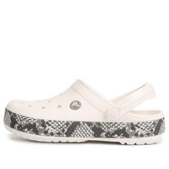 Crocs Crocband Snake Print puukengät ”White Black” 206380-13T