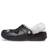 Crocs Disco Classic vuoratut Disco Glitter -puukengät ”Black White” 208075-0ZS
