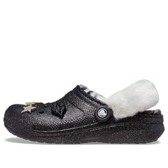 Crocs Disco Classic vuoratut Disco Glitter -puukengät ”Black White” 208075-0ZS Crocs Disco Classic vuoratut Disco Glitter -puukengät ”Black White” 208075-0ZS