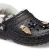 Crocs Disco Classic vuoratut Disco Glitter -puukengät ”Black White” 208075-0ZS