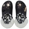 Crocs Disco Classic vuoratut Disco Glitter -puukengät ”Black White” 208075-0ZS