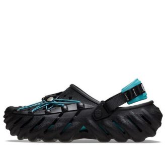 Crocs Echo heijastavat nauhat puukengät ”Black Teal” 210004-001