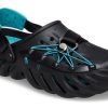 Crocs Echo heijastavat nauhat puukengät ”Black Teal” 210004-001