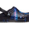 Crocs (GS) Baya vuorattu sumea hihna Galaxy -kengät ”Black Multi” 207654-0C4