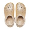 Crocs (GS) Baya vuoratut kimaltelevat puukengät ”Gold” 207656-11S