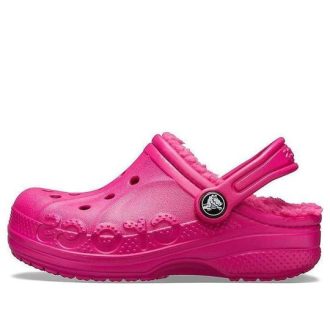 Crocs (GS) Baya vuoratut puukengät ”Candy Pink” 205977-6X3
