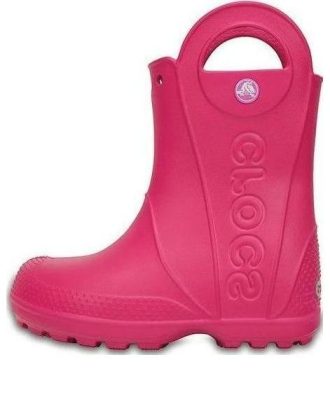 Crocs (GS) Candy Pink Handle It Rain Boots ”Pink” 12803-6X0