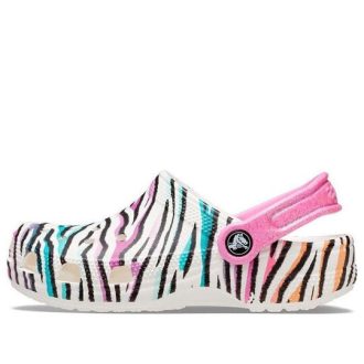 Crocs (GS) Classic Animal Print -puukengät ”White Multi” 207600-94S Crocs (GS) Classic Animal Print -puukengät ”White Multi” 207600-94S