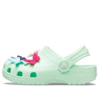 Crocs (GS) Classic Butterfly Charm -puukengät ”Mint” 206179-3TI Crocs (GS) Classic Butterfly Charm -puukengät ”Mint” 206179-3TI