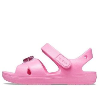 Crocs (GS) Classic Cross-Strap Charm sandaalit ”Pink” 206947-669