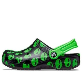 Crocs (GS) Classic Easy Icon -kengät ”Black Green” 207599-001