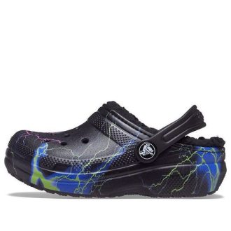 Crocs (GS) Classic Fuzz-vuorattu puukenkä ”Black Lightning” 207322-0C4 Crocs (GS) Classic Fuzz-vuorattu puukenkä ”Black Lightning” 207322-0C4
