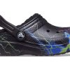 Crocs (GS) Classic Fuzz-vuorattu puukenkä ”Black Lightning” 207322-0C4
