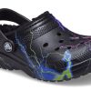 Crocs (GS) Classic Fuzz-vuorattu puukenkä ”Black Lightning” 207322-0C4