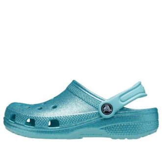 Crocs (GS) Classic Glitter Clog ”Blue Teal” 206993-4SS Crocs (GS) Classic Glitter Clog ”Blue Teal” 206993-4SS