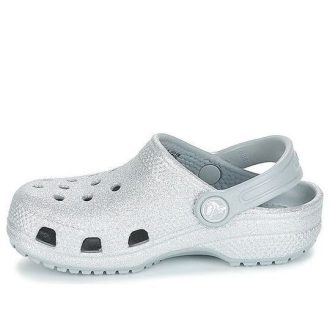 Crocs (GS) Classic Glitter puukengät ”Silver” 205441-040 Crocs (GS) Classic Glitter puukengät ”Silver” 205441-040