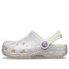Crocs (GS) Classic Glitter puukengät ”Silver White” 205441-159