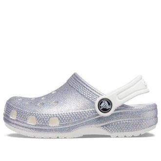Crocs (GS) Classic Glitter Sandaalit ”Silver White” 206993-94S Crocs (GS) Classic Glitter Sandaalit ”Silver White” 206993-94S