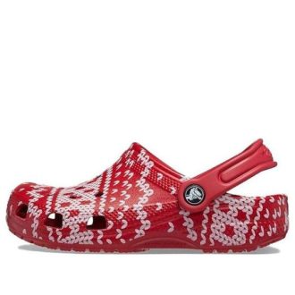 Crocs (GS) Classic Holiday neulepuukengät ”Red White” 209221-90H Crocs (GS) Classic Holiday neulepuukengät ”Red White” 209221-90H
