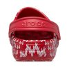 Crocs (GS) Classic Holiday neulepuukengät ”Red White” 209221-90H