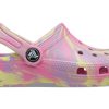 Crocs (GS) Classic Marmoroidut puukengät ”Pink Yellow” 207002-6SO