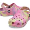 Crocs (GS) Classic Marmoroidut puukengät ”Pink Yellow” 207002-6SO