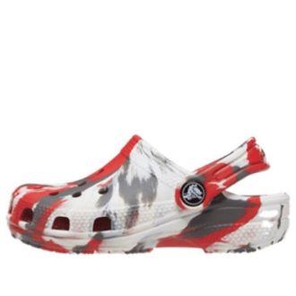 Crocs (GS) Classic Marmoroidut puukengät ”White Red Grey” 207002-884 Crocs (GS) Classic Marmoroidut puukengät ”White Red Grey” 207002-884