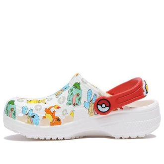 Crocs (GS) Classic Pokemon puukengät ”White Red” 207754-94S