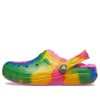 Crocs (GS) Classic Tie-Dye Fuzz -vuoratut puukengät ”Multi-Color” A206341-6RW