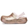 Crocs (GS) Classic vuoratut kimaltelevat puukengät ”Gold Pink” 207462-2UB