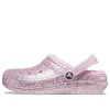 Crocs (GS) Classic vuoratut kimaltelevat puukengät ”Pink” 207462-6S0