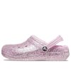 Crocs (GS) Classic vuoratut kimaltelevat puukengät ”Pink” 207463-6S0